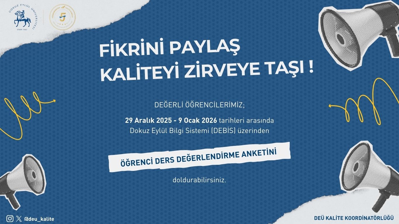 Öğrenci Ders Değerlendirme Anketi Kullanıma Açıldı!